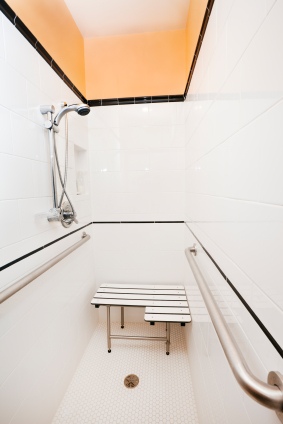 Handicap access shower stall in Sugar Hill, GA by Universal Services LLC