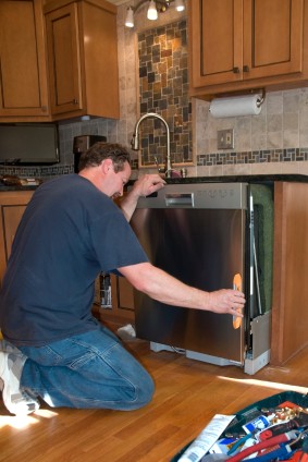 Dishwasher install in Ellenwood, GA by Universal Services LLC handyman.