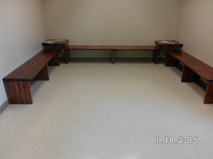 Custom Bench Seating at VCA Animal Hospital