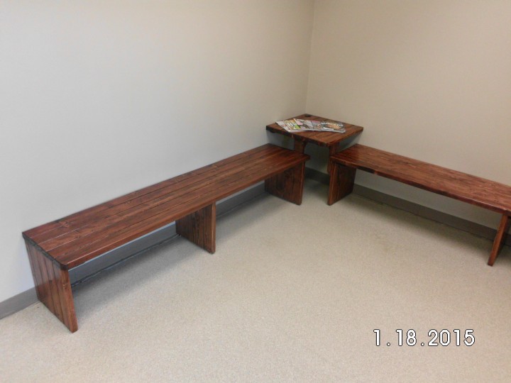 Custom Bench Seating at VCA Animal Hospital